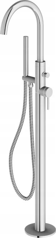 Jednopáková voľne stojaca vaňová batéria Kohlman Axel chróm QF1165A