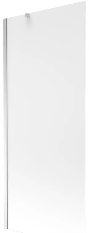 Mexen Next, vaňová zástena 1-krídlová 80 x 150 cm, fixné krídlo, 6 mm námraza sklo, chrómový profil, 895-080-000-00-30-01