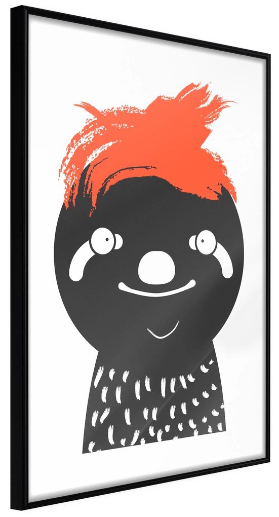 Artgeist Plagát - Crazy Sloth [Poster] Veľkosť: 30x45, Verzia: Čierny rám s passe-partout
