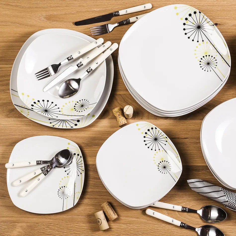 VANESA Jídelní souprava talířů z porcelánu 18dílná, MÄSER