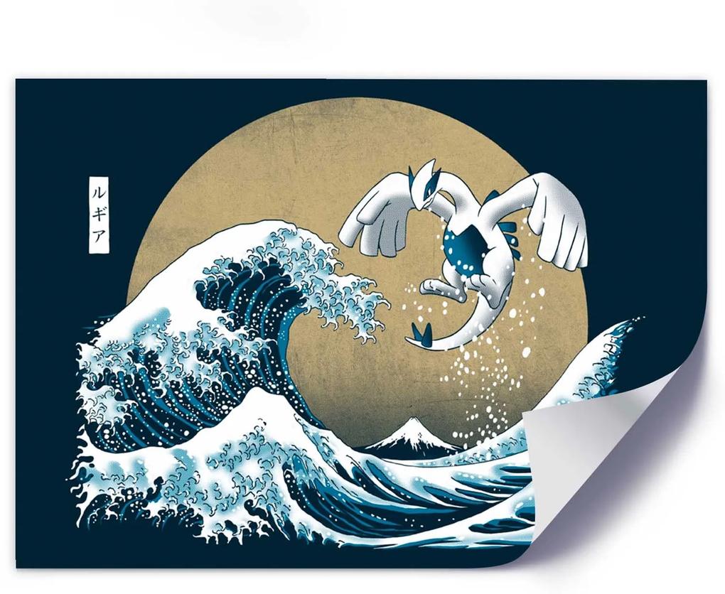 Gario Plagát Tsunami - japonský motív Farba rámu: Bez rámu, Rozmery: 30 x 20 cm