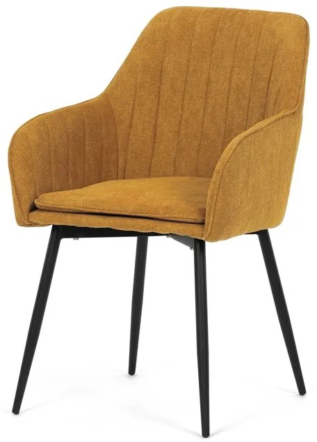 Autronic BONTEC Jedálenská stolička, hnedá, látka, DCL-221 BR2 Farba: Žltá