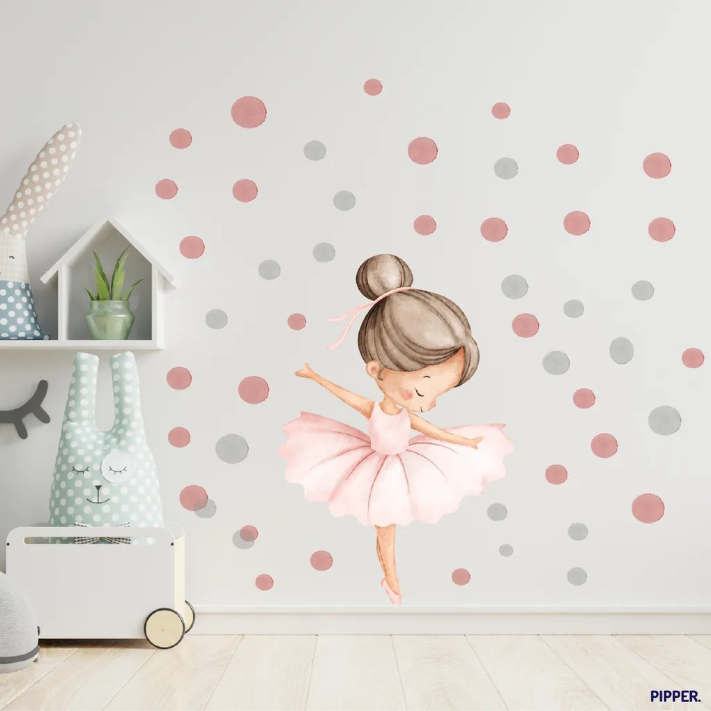 60x90cm Baletka - textilná nálepka na stenu