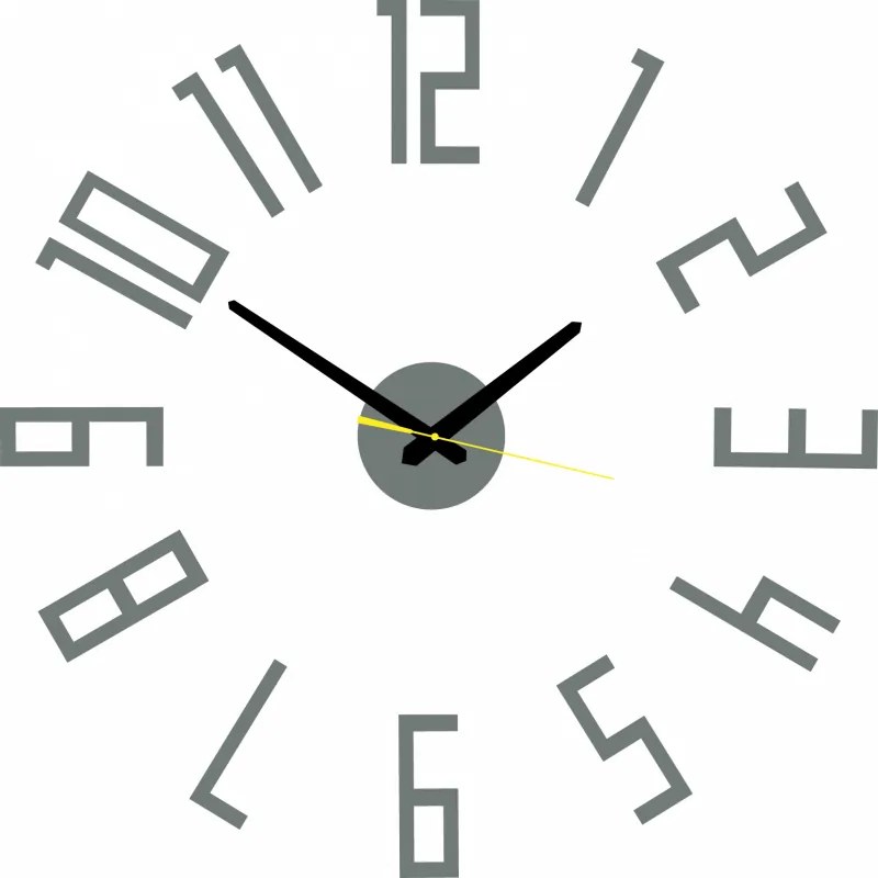Nástenné hodiny Quartz, nalepovacie dekorácie, 3D zrkadlové nálepky Xmomo X0018-Wall clock HEU-