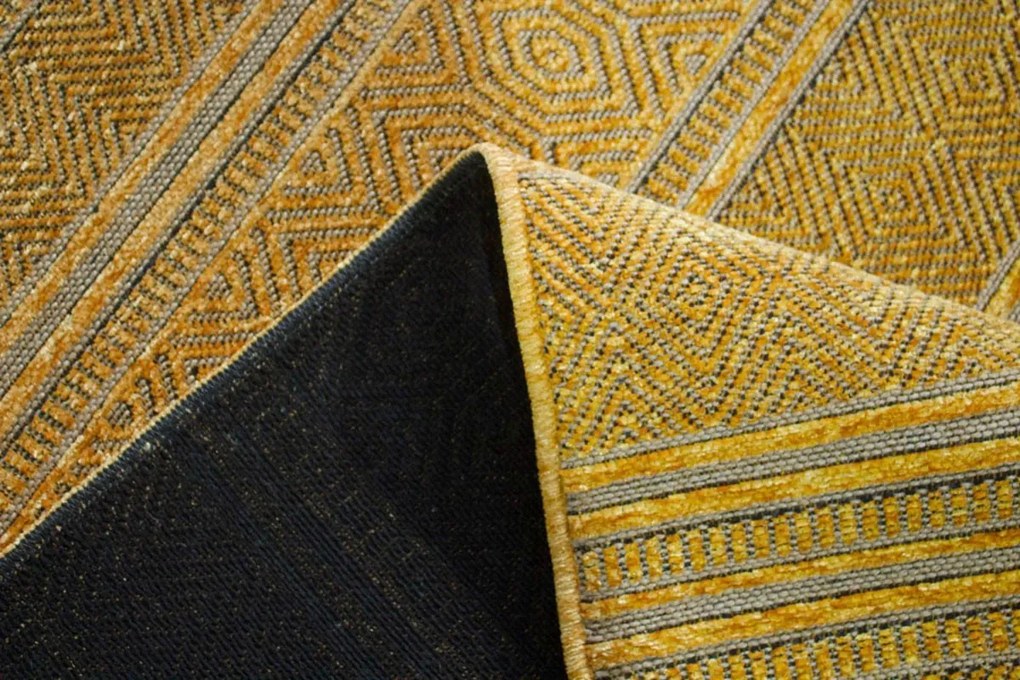 BE Koberec Saran G001 YELLOW – žltý obdĺžnikový Rozmer: 120x180 cm