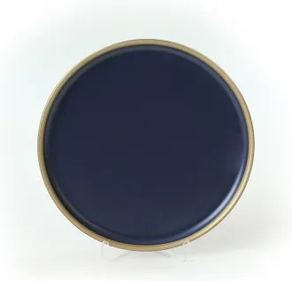 24-dielna jedálenská súprava, modrá/zlatá, keramika