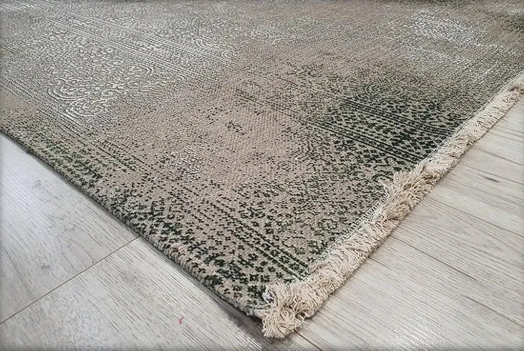 HU Béžovo-zelený orientálny koberec Banco 1030-GREEN Rozmer: 75x150 cm