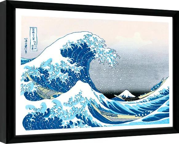 Rámovaný Obraz - Hokusai - Great Wave