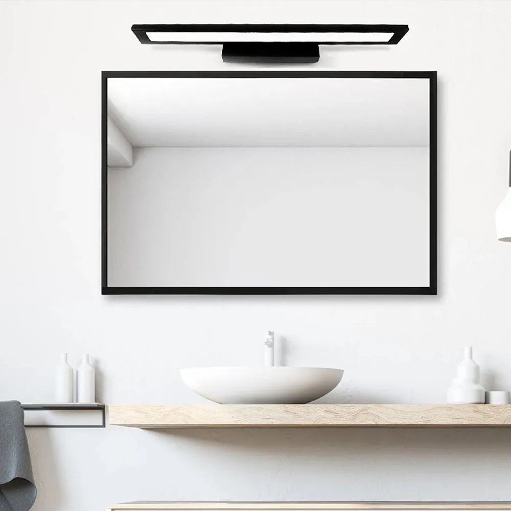 Toolight Toolight, LED nástenná lampa nad zrkadlo 40cm 7W, 560lm, APP839-1W, čierna, OSW-06664