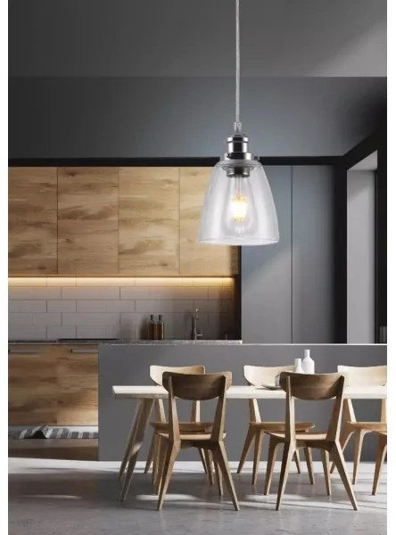 Luster na lanku VOICE 1xE27/40W/230V