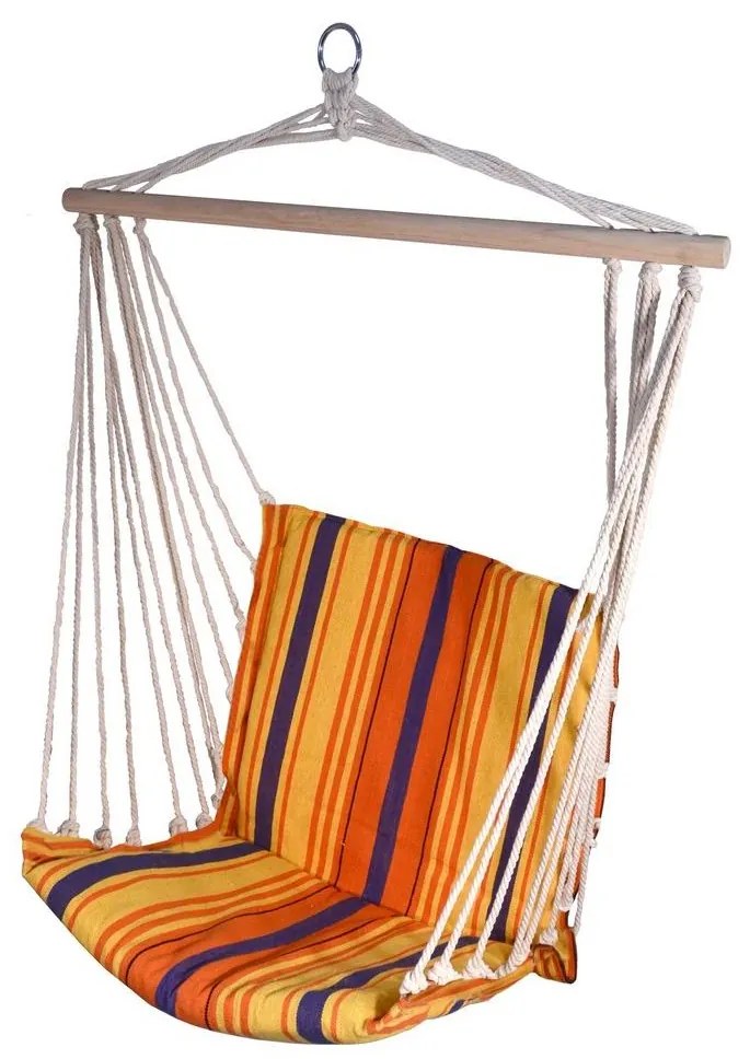 Hojdacia sieť na sedenie oranžová