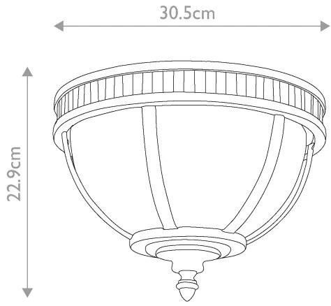 Kichler - Vonkajšie stropné svietidlo HALLERON 3xE14/40W/230V IP44 antracit