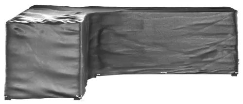 vidaXL Kryty na záhradný nábytok v tvare L 2ks 20 očiek 300x300x90 cm-