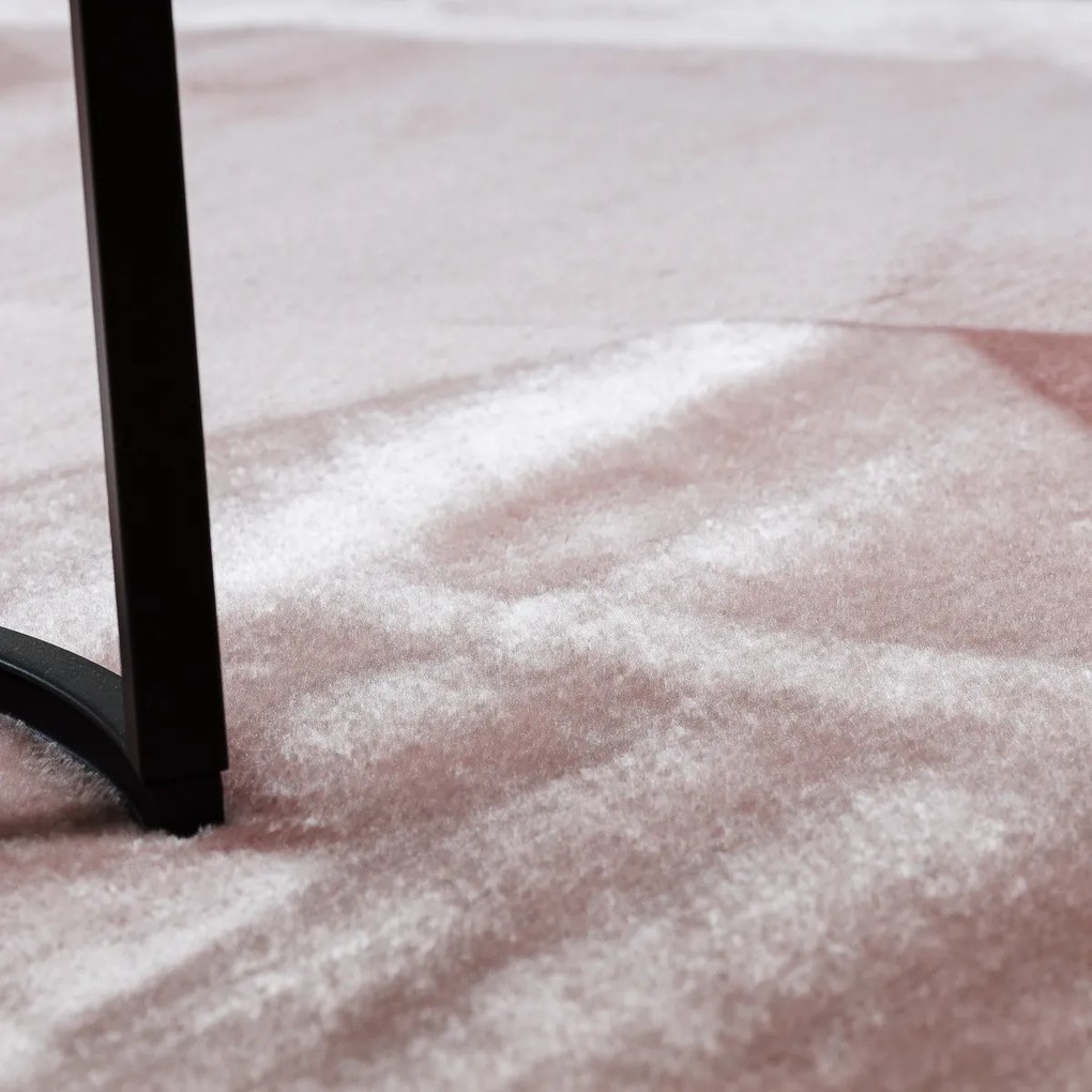Dywany Łuszczów, Kusový koberec Visco Rabbit Pink 8 kruh, 160x160 (priemer) kruh, ružová, detská izba