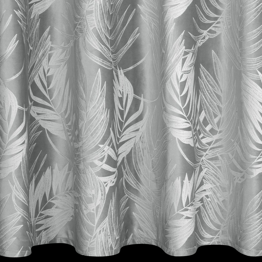 ZATEMŇOVACÍ ZÁVES NA KRÚŽKOCH VERA 140X250 CM LISTY