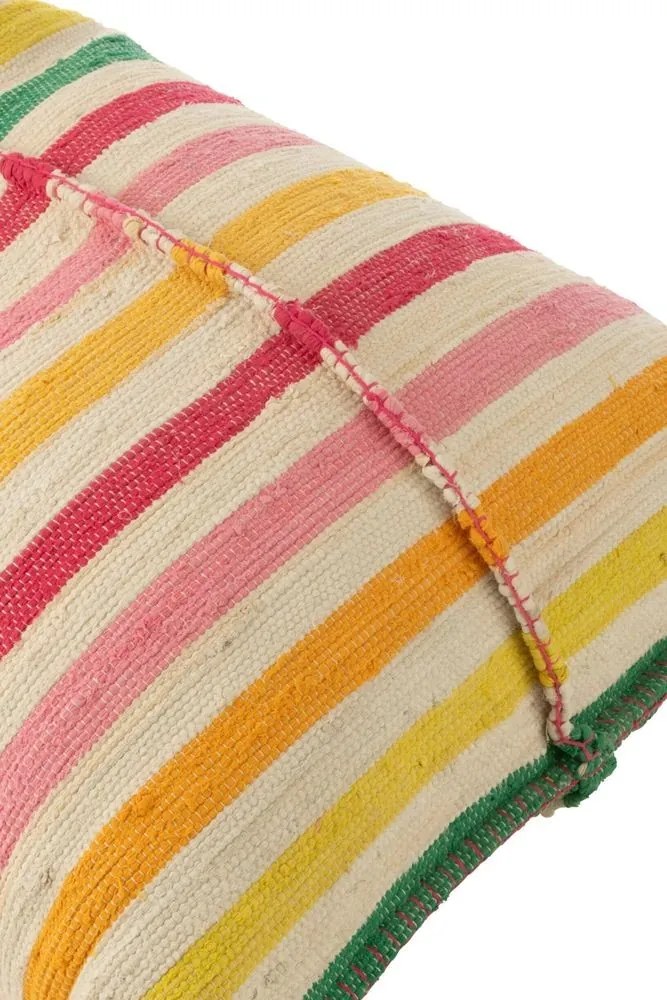 Farebný sedací vak z recyklovanej bavlny Cocoon Stripes - 150*100*40 cm