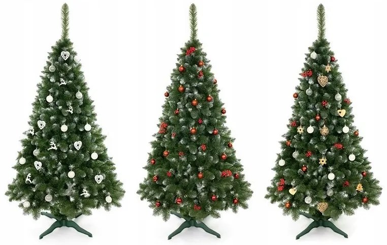 LEAN TOYS Vianočný stromček – Umelá diamantová borovica 150 cm so snehom