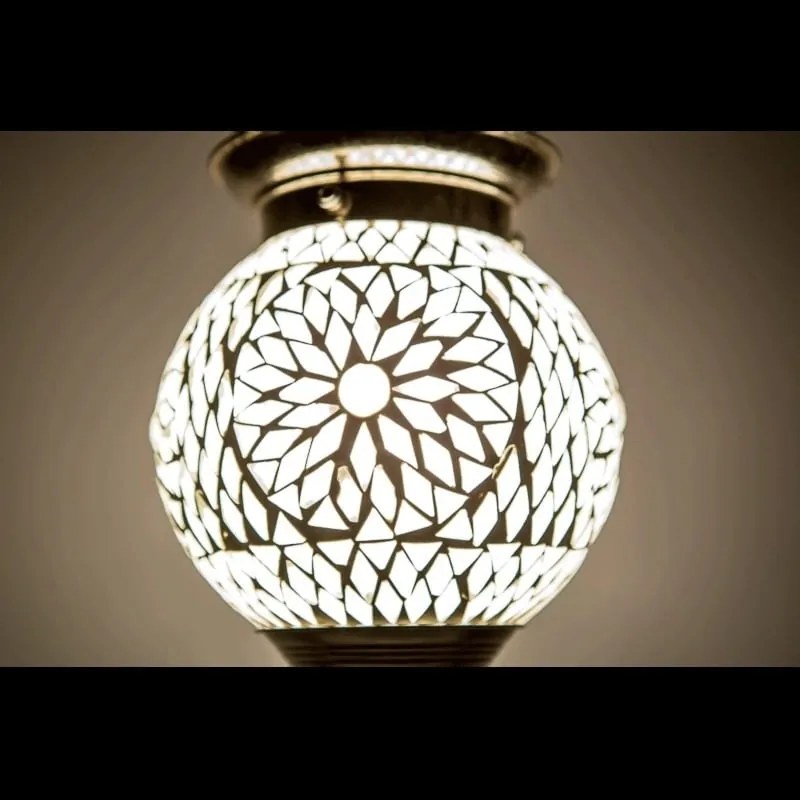 Mosaic lampa závesná orientálna Globe CRYSTAL Ø15