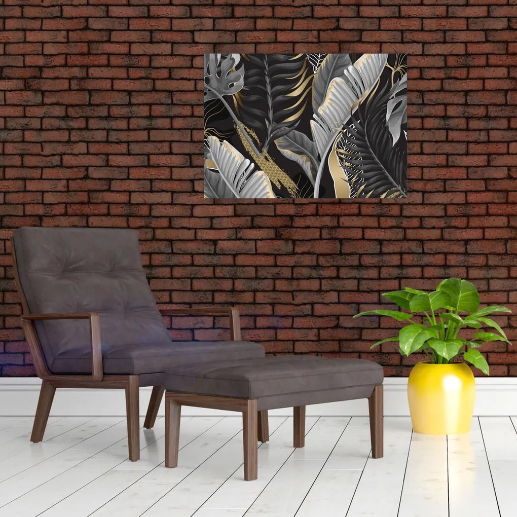 Obraz - Zlatá džungľa (70x50 cm)