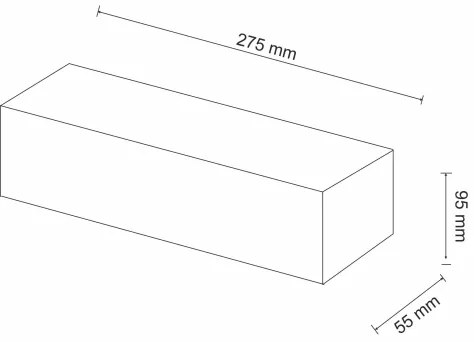 Nástenné svietidlo CEGIELKA 1xE14/12W/230V sadra/biela