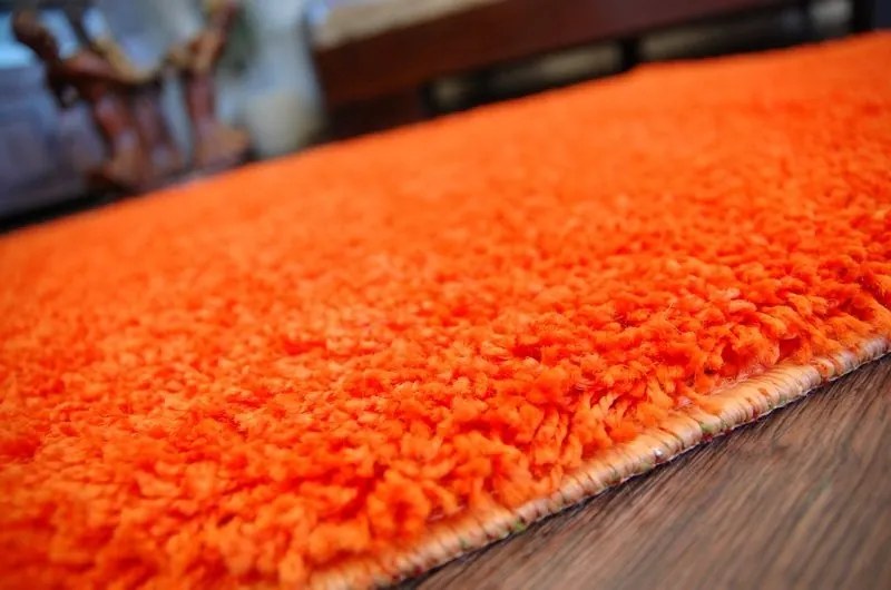 Kusový koberec SHAGGY Izebelie 5cm oranžový