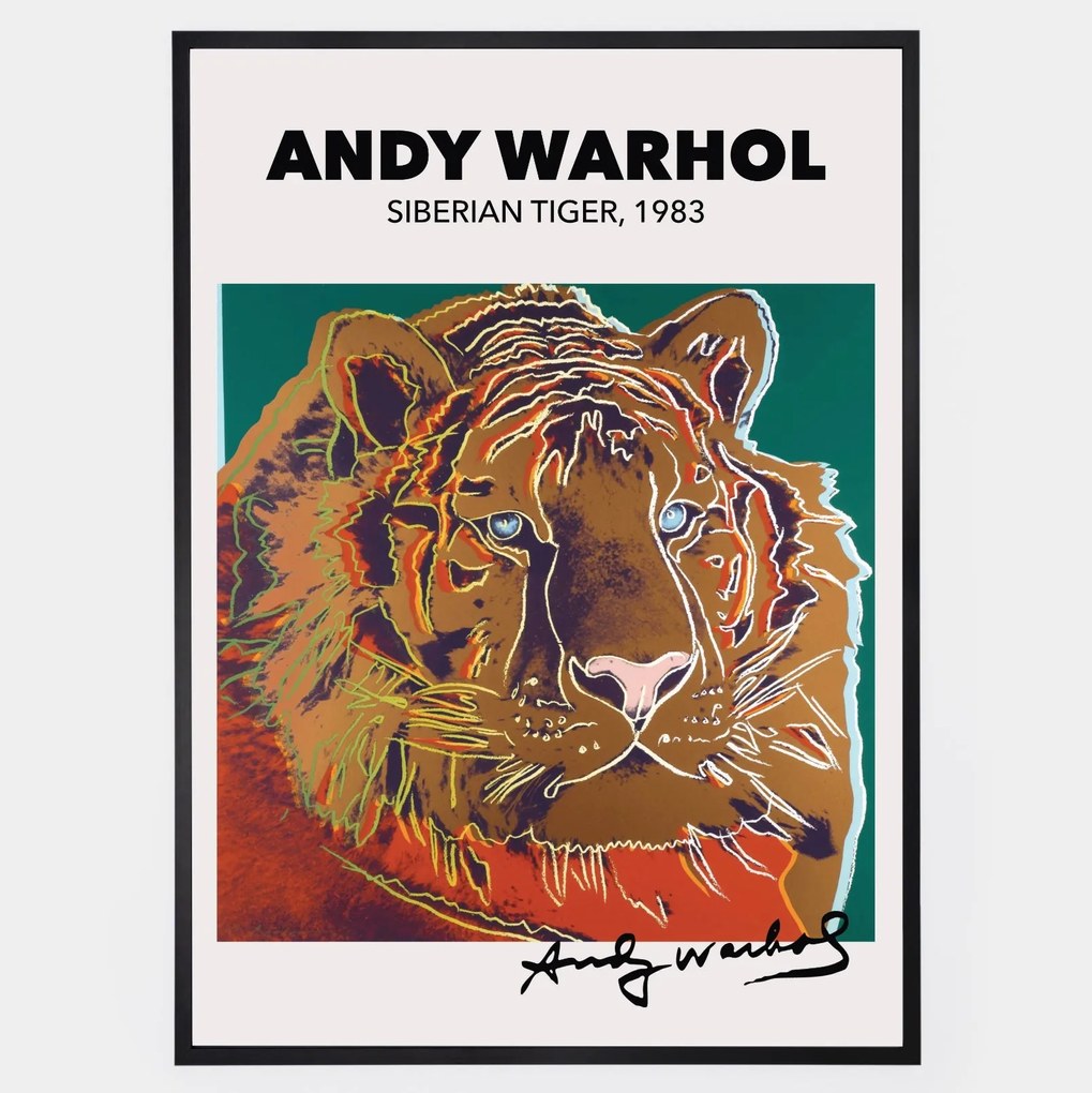 Plagát Siberian Tiger | Andy Warhol