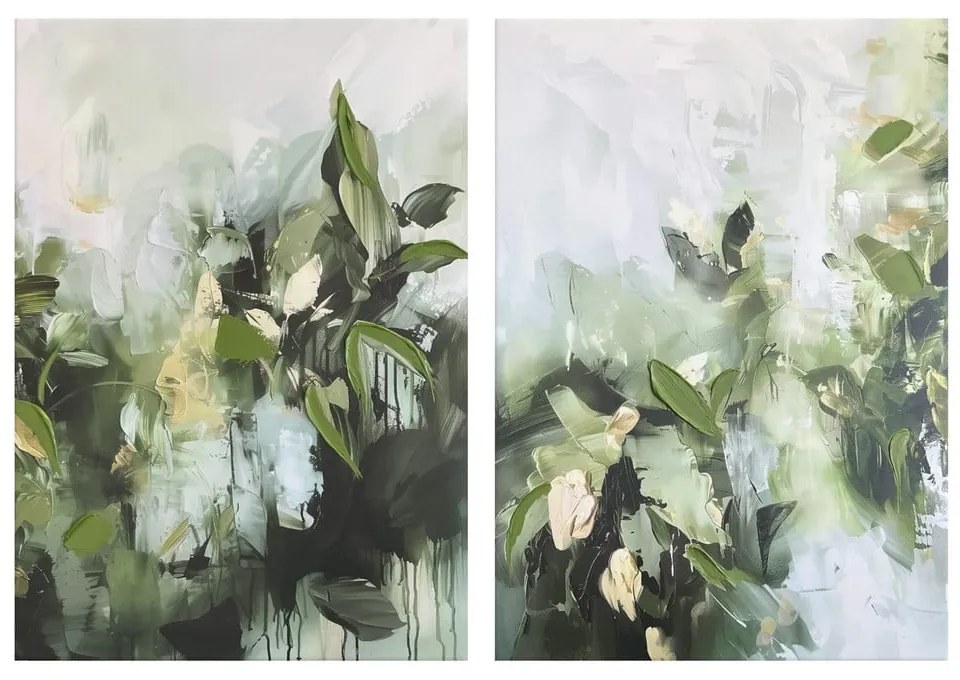 Obrazy s ručne maľovanými prvkami v súprave 2 ks 50x70 cm Myrtle – Styler