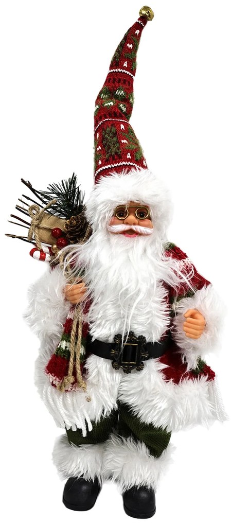 Tutumi, vianočný Santa Claus 44cm KL-21X38A, viacfarebné, CHR-06978