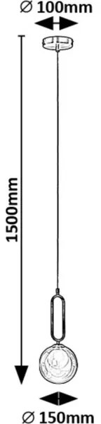 Rabalux 72303 - Luster na lanku ROSEHIP 1xG9/25W/230V