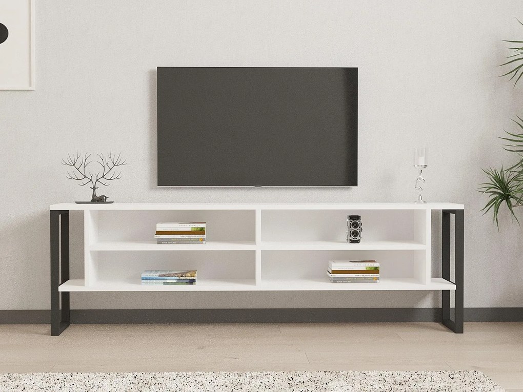 TV stolík Sotinu (biela) . Akcia -19%. Vlastná spoľahlivá doprava až k Vám domov. 1095148