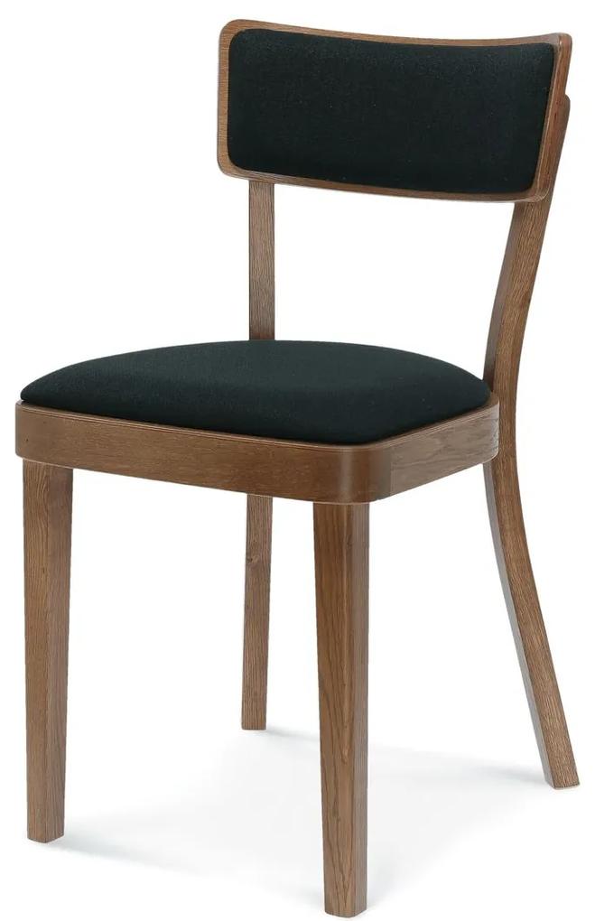 FAMEG Solid - A-9449/1 - jedálenská stolička Farba dreva: dub štandard, Čalúnenie: koža L2