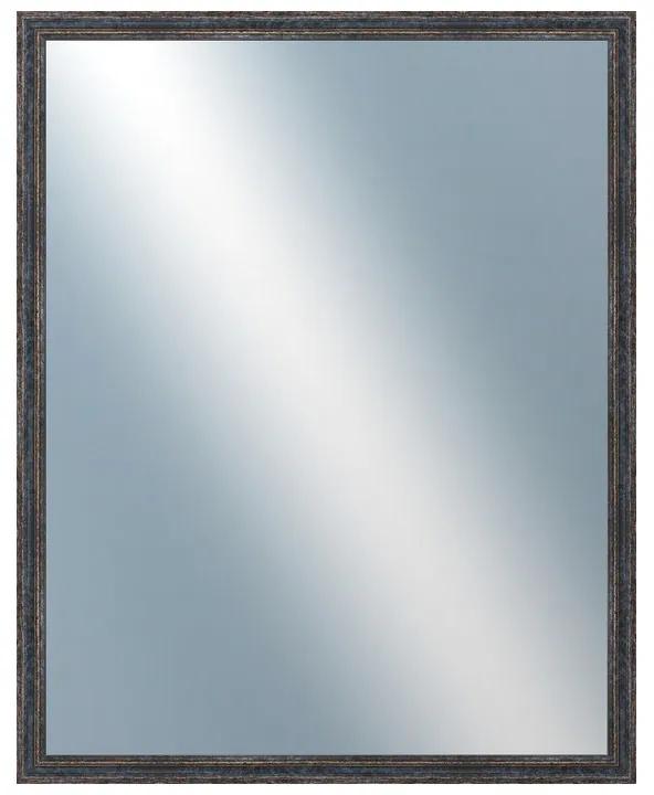 DANTIK - Zrkadlo v rámu, rozmer s rámom 80x100 cm z lišty LYON čierna (2705)
