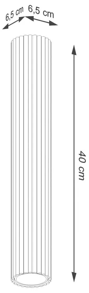 Krémovobiele bodové svietidlo Gleam – Sollux