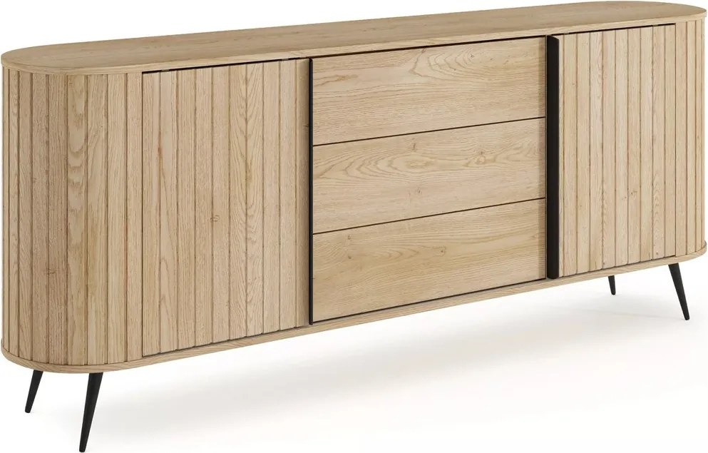 Komoda Luvio 196 cm so zásuvkami - dub cremona