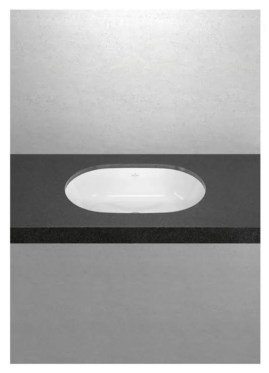 Villeroy & Boch ARCHITECTURA - Zápustné umývadlo 570x375 mm, s prepadom, biela Alpin CeramicPlus 5A7660R1