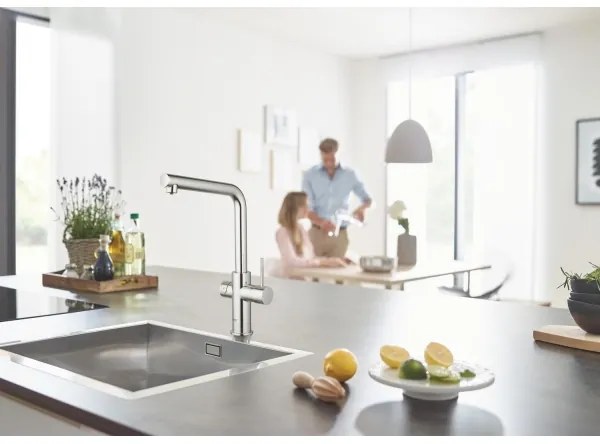 GROHE 31454001 - Drezová batéria BLUE HOME L-výpusť lesklý chróm