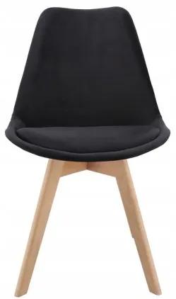 Sammer Velvet stolička v čiernej farbe do jedálne wf-1058 velvet cierna