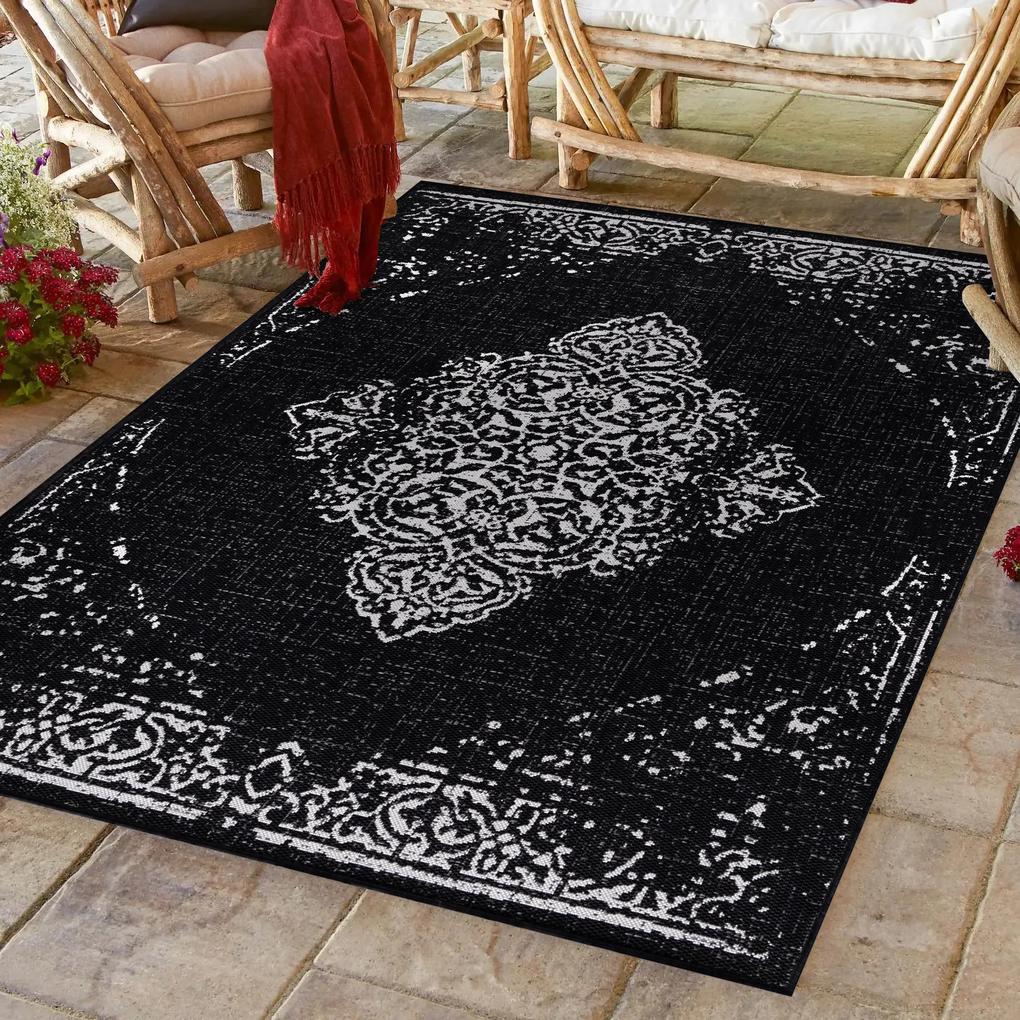 Ayyildiz Kusový koberec SUNNY 4416, Čierna Rozmer koberca: 80 x 250 cm