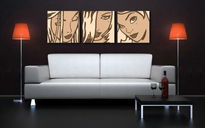 Ručne maľovaný POP Art obraz LICHTENSTEIN | rôzne rozmery