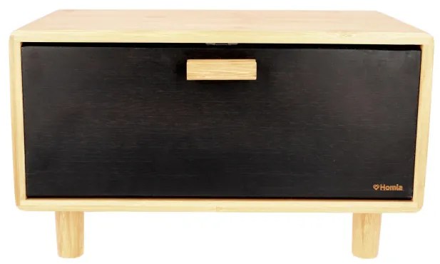 Chlebník BAMBOU čierny 991596