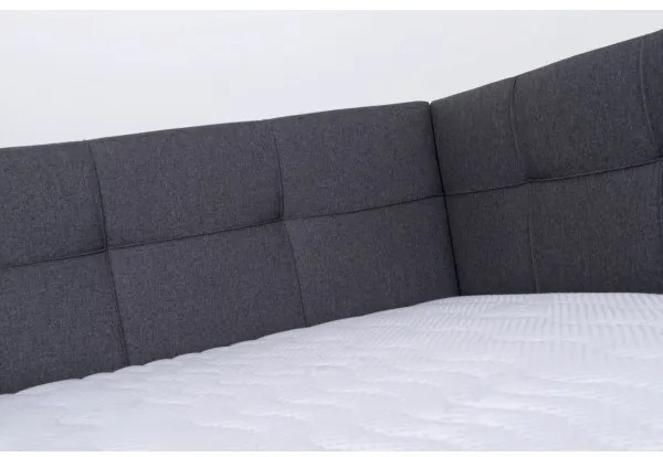 Čalúnená posteľ s úložným priestorom bez matraca MARIA PETITE 120x200 cm sivá