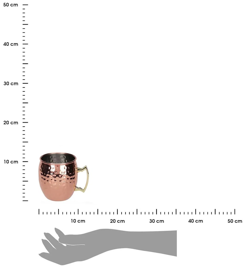 Kovový hrnček Amy 500 ml