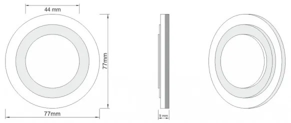 LDST LI-01-CB-BC8 - LED Schodiskové svietidlo LILI 8xLED/1,2W/230V 3500K