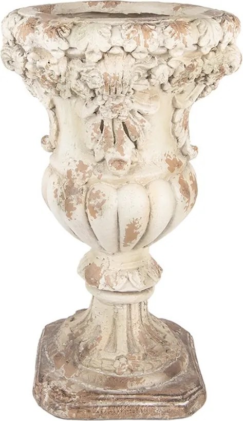 Béžový antik kvetináč v barokovom štýle Baroque - Ø 35*56 cm