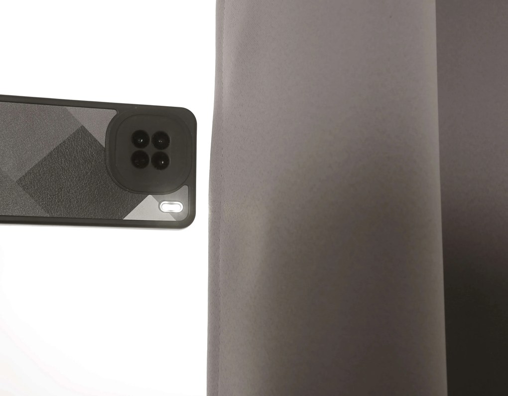 Sivo hnedý záves OXFORD 140x250 cm Zavesenie: Kovové krúžky