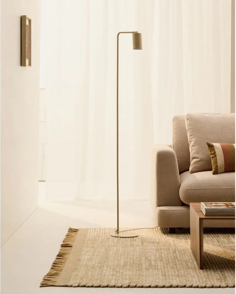 Béžová stojacia lampa (výška 147 cm) Manie – Kave Home