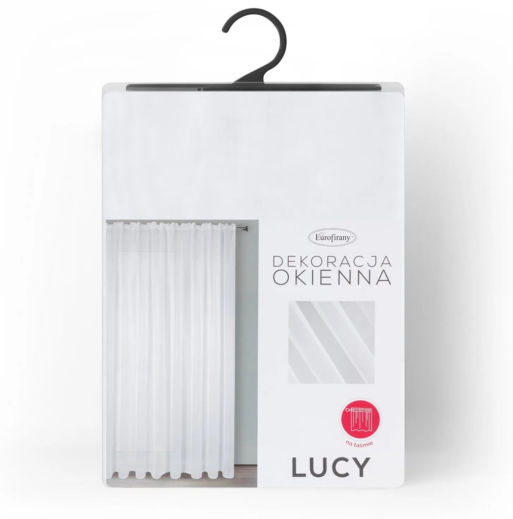 ZÁCLONA NA PÁSKE LUCY 400X300 CM BIELA
