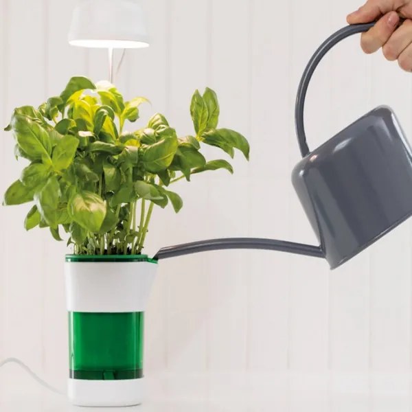 Kvetináč s UV Lampičkou a samozavlažovacím systémom