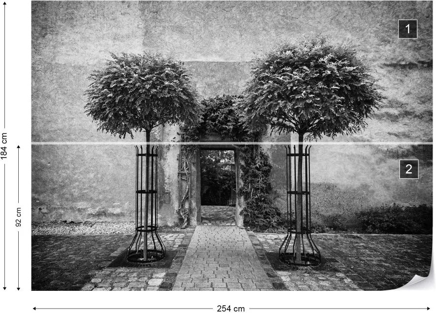 Fototapeta GLIX - Rose Garden Entrance + lepidlo ZADARMO Vliesová tapeta  - 254x184 cm