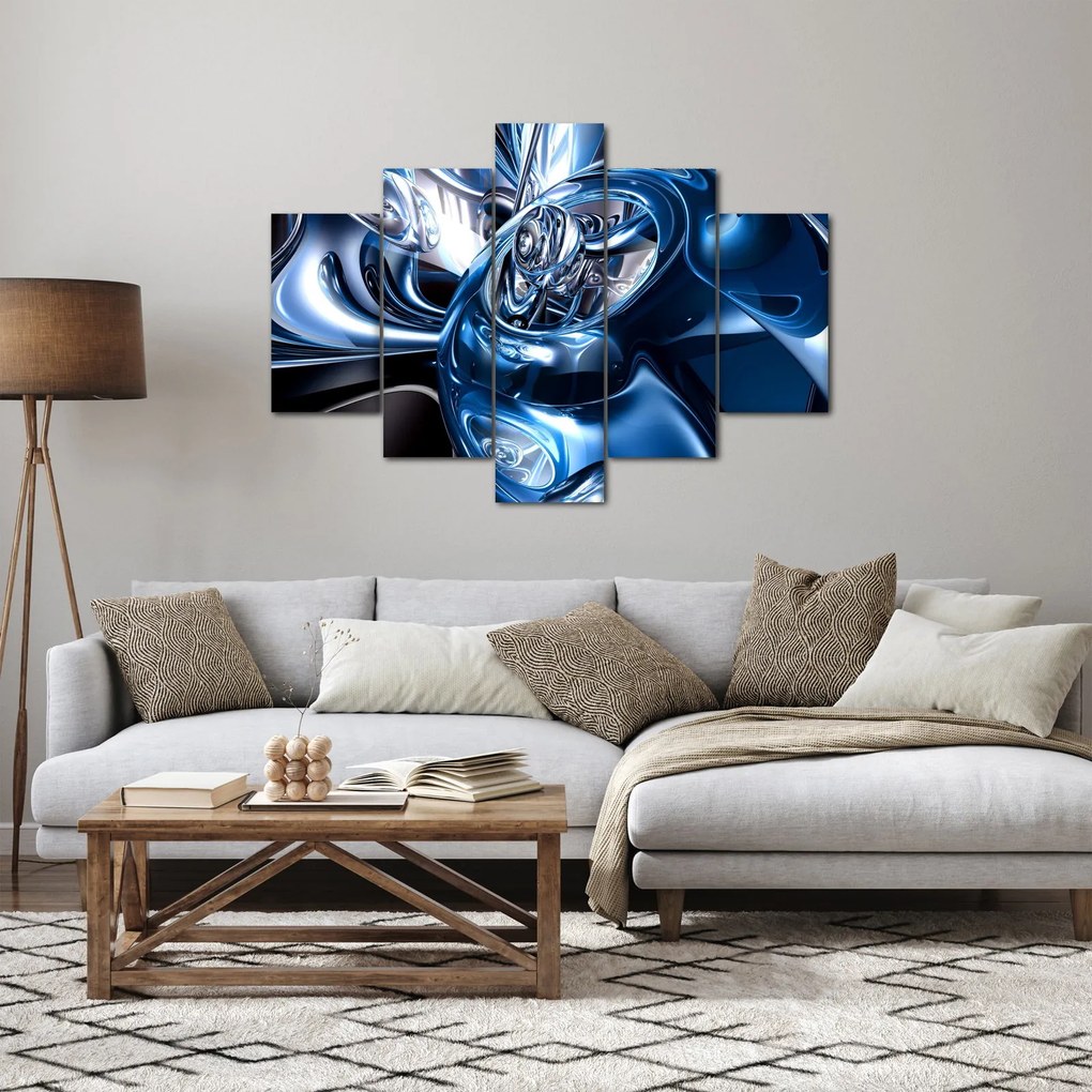 Obraz abstrakcie - kruhy (150x105 cm)